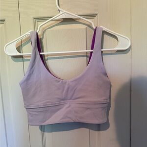 Lululemon reversible sports bra - light purple and dark purple